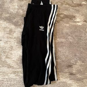 Black Striped Adidas Leggings
